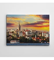 Galata Kulesi Kanvas Tablo