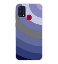 Samsung Galaxy M31 Kapak Renk Cümbüşü Tasarımlı Şeffaf Silikon Kılıf