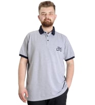 Mode XL Büyük Beden Erkek Polo T-shirt HIGH 23346 Grimelanj