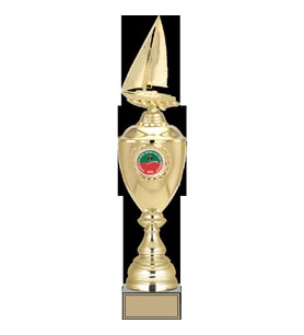 ODAK KUPA - Figürlü Kupalar - Yelken Figürlü Kupalar FG-079 A - 53 cm
