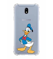 Samsung Galaxy J7 Pro  Köşe Korumalı Antişok Kapak Donald Duck Tasarımlı Şeffaf  Kılıf