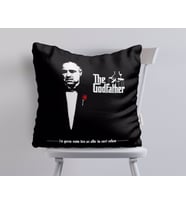 BK Home Godfather Baba Tasarımlı Beyaz Yastık-3