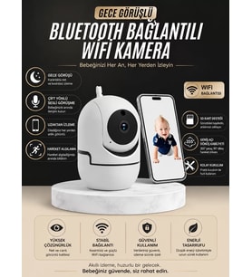 Northcity Gece Görüşlü Bebek Kamerası - Telefondan Canlı Takip ve Güvenlik Sistemi