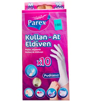 Parex Kullan-At Pudrasız Eldiven 10 Adet . M