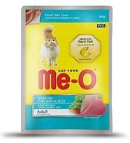 Me-O Pauch Jöle İçinde Ton ve Tavuk Etli Kedi Konserve Mama 80 gr