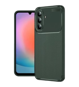 Samsung Galaxy S26 Auto Focus Karbon Kapak - Koyu Yeşil