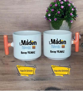Maden Mühendisi Kupa Bardak T Turuncu Kulplu Mühendisler Günü Hediyesi