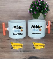 Maden Mühendisi Kupa Bardak T Turuncu Kulplu Mühendisler Günü Hediyesi