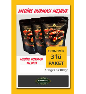HURMA AŞKI MEDİNE HURMASI MEŞRUK 3X100 GR