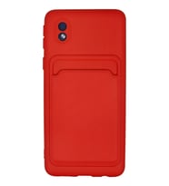 Newface Samsung Galaxy A01 Core Kılıf Kelvin Kartvizitli Silikon - Kırmızı