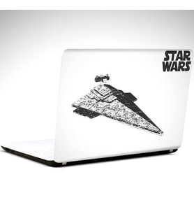 Star Wars Beyaz Laptop Sticker 15.6 inch (38X27CM)
