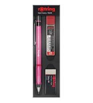 ROTRING VISUCLICK VERSATİL + MİN + SİLGİ 3'LÜ OKUL SETİ - 0.7 mm OPAK PEMBE RO-VK07-PEMBEOPAK