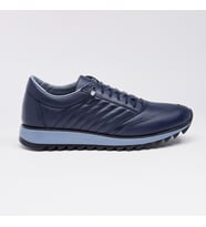 Hakiki Deri Comfort Erkek Sneaker (Lacivert)