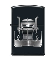 Zippo Crown Truck Grill Black Matte Windproof Çakmak - 49007-00063-MODEL21