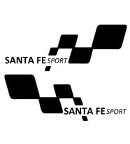 santa fe SPORT  Etiket Yapıştırma 30cmx11cm MMD294