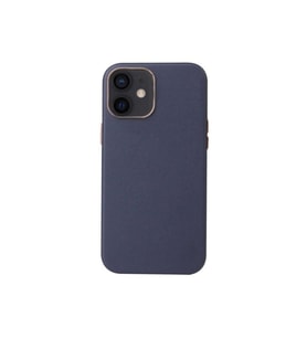 Apple iPhone 12 Mini Uyumlu Kılıf Zore Leathersafe Wireless Kapak (Lacivert)