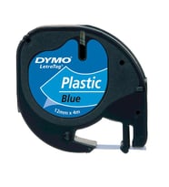 Dymo Letratag Şerit Plastik 12 MMx4 MT Mavi 91205