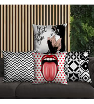 eJOYA Modern Tasarımlı 4'lü Yastık İçi Ve Kırlent Kılıfı 45cm 113859