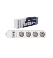 Hybrone USB ve Type-C Girişli Akım Korumalı Dörtlü Wi-Fi Akıllı Priz, 16 Amper, Enerji İzleme