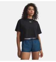 Under Armour UA Rival Boxy Tee Solid Siyah Kadın T-Shirt 6011064-001