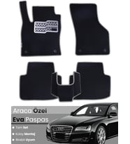 AUDİ A8 (2009-2017) Uyumlu EVA Paspas Tam Set–Araca Özel,Su Geçirmez,Hızlı ve Kolay Montaj