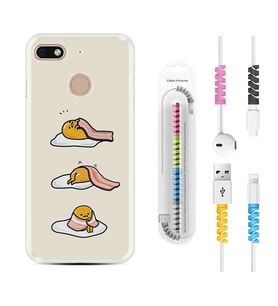 General Mobile GM8 Go GM9 GM20 Pro Plus Kılıf Kablo Koruma Spiral Silikon Sweety Egg 1322