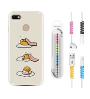 General Mobile GM8 Go GM9 GM20 Pro Plus Kılıf Kablo Koruma Spiral Silikon Sweety Egg 1322