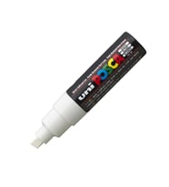UNİ POSCA SU BAZLI POSTER MARKER PC-8K 8.0 mm BEYAZ