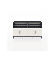 Arges Konsol 6 Raflı 4 Kapaklı 176x30x99 Antrasit-Aytaşı/Antrasit