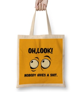 Sarcasm Funny Comment Quotes Gift - Sarcastic Women And Men Humorous Saying Bez Çanta Uzun Saplı