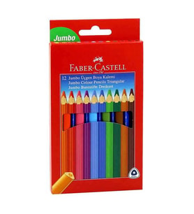 Faber Castell Jumbo Üçgen Kuru Boya 12 Renk