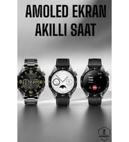 Akıllı Saat Metal Kordonlu GPS ve NFC Uyumlu Arama Cevaplayan