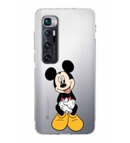 Xiaomi  Mi 10 Ultra  Kamera Korumalı Kapak Mickey Mouse Tasarımlı Şeffaf  Kılıf