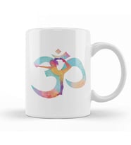 Om Yoga Yogini Tasarım Kupa Bardak Porselen