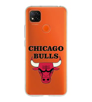 Xiaomi Redmi 9C Uyumlu Kapak Chicago Bulls Tasarımlı Şeffaf Silikon Kılıf