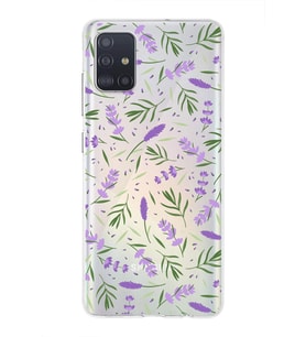 PrintiFy Samsung Galaxy A51 ile Uyumlu 1mm Slim Fit Water Color 3 Baskılı Şeffaf  Kılıf