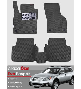SUBARU FORESTER 3 (2008-2013) Uyumlu EVA Paspas Tam Set–Oto Paspas,Araca Özel,Kolay Montaj