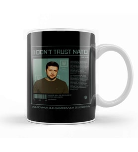 Zelensky I Dont Trust Nato Kupa Bardak Porselen