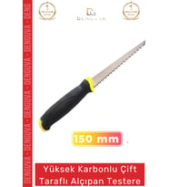 Dayanıklı Ergonomik Tutuş 150 mm Yüksek Karbonlu Çelik Çift Taraflı Alçıpan Testere