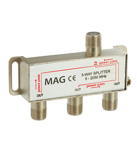 Herz 1/3 Uydu Anten Bölücü Splitter (5-2500 MHz) Powerpass