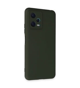 Xiaomi Redmi Note 12 5G Kılıf Nano içi Kadife Silikon - Koyu Yeşil