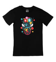 Peace And Love Siyah Tişört