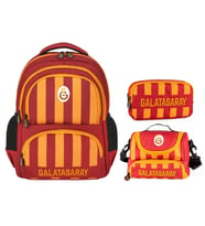 Galatasaray Erkek Çocuk Nakışlı Üçlü Çanta Seti - 25539
