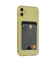 Apple İphone 11 Kılıf Kart Şeffaf Silikon - Şeffaf