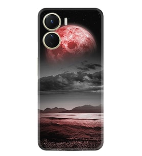 Vivo Y16 Kılıf Resimli Desenli Silikon Platinium Series Red World 1836