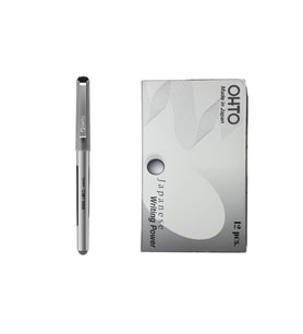 Ohto Roller Kalem Can See Jel Bilye Uçlu 0.7 MM Siyah Jel Pilot Kalem (12 Li Paket)