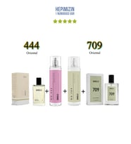 444 + 709 Kadın/Erkek Parfüm Edp 50 ml Oriental + No: 444 + No: 709 Kadın/Erkek Body Mist Edt 210 ml Oriental -Mnms444709bmset