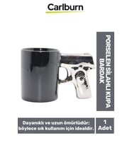 Özel Tasarım Dekoratif Şık Hediyelik Sevgili Arkadaş Porselen Silahlı Kupa Bardak 10*15 Cm