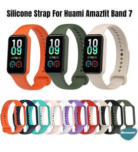Amazfit Band 7 Silikon Kordon Lila