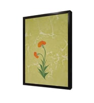 Çiçek Ebru Çerçeveli Mdf Tablo